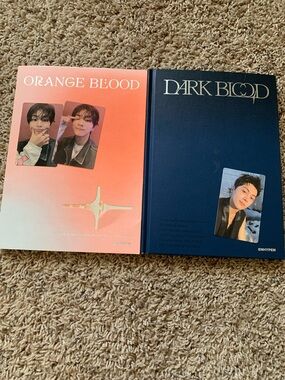 ENHYPEN 'ORANGE BLOOD' & 'DARK BLOOD' Photobook Set - Orange & Navy